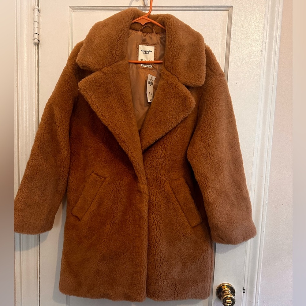 Abercrombie & Fitch Brown Teddy Jacket